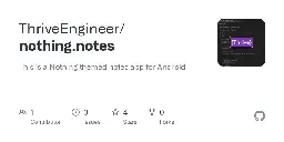 Nothing themed notes app (open source)