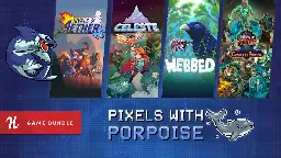 [Humble Bundle] Pixels with Porpoise (Pay $6 for Celeste, TowerFall Ascension, TowerFall Dark World Expansion, Webbed | $10 to add Anvil Saga, Children of Morta Complete, Hero's Hour, Rivals of Ae...