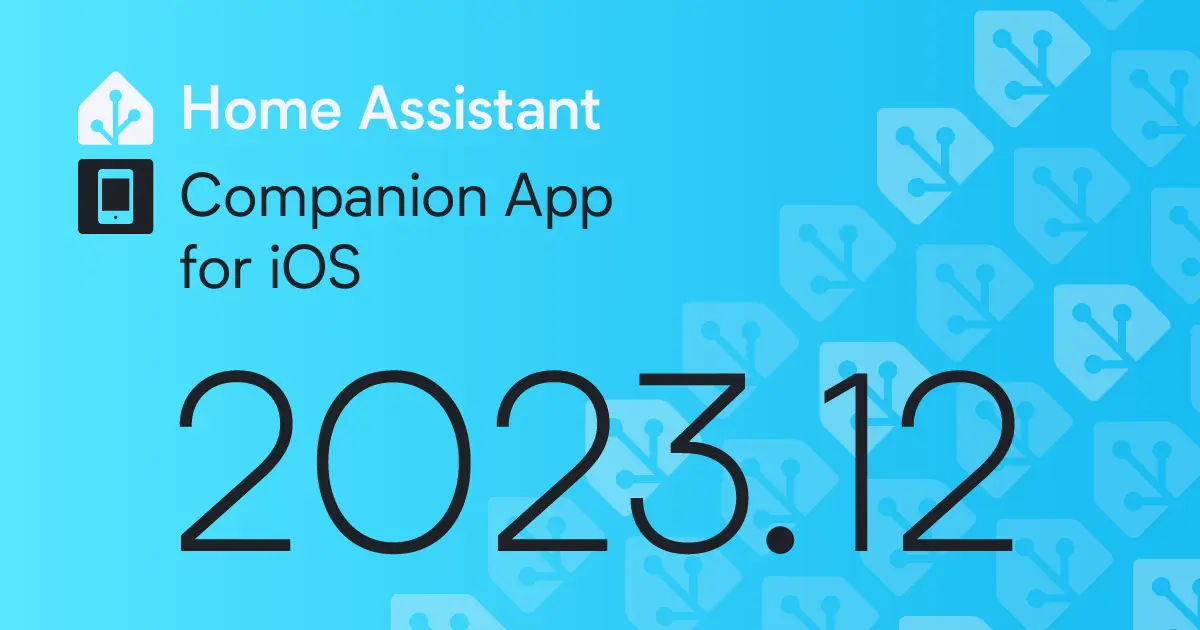 Companion app for iOS 2023.12: Let’s go!