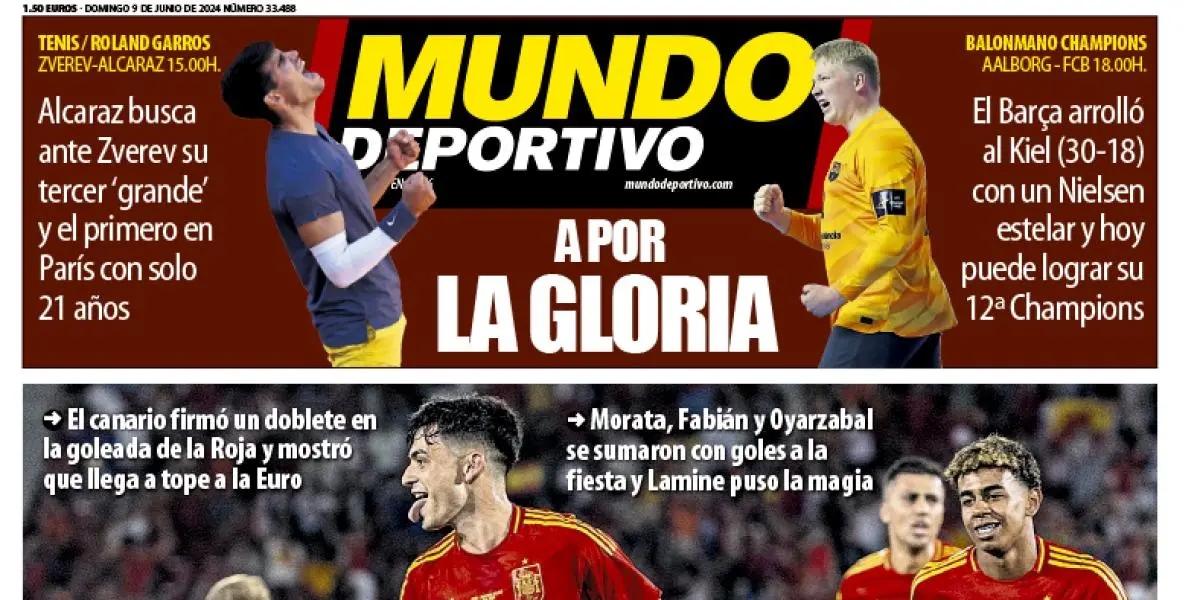 Portada de Mundo Deportivo del domingo 9 de junio de 2024