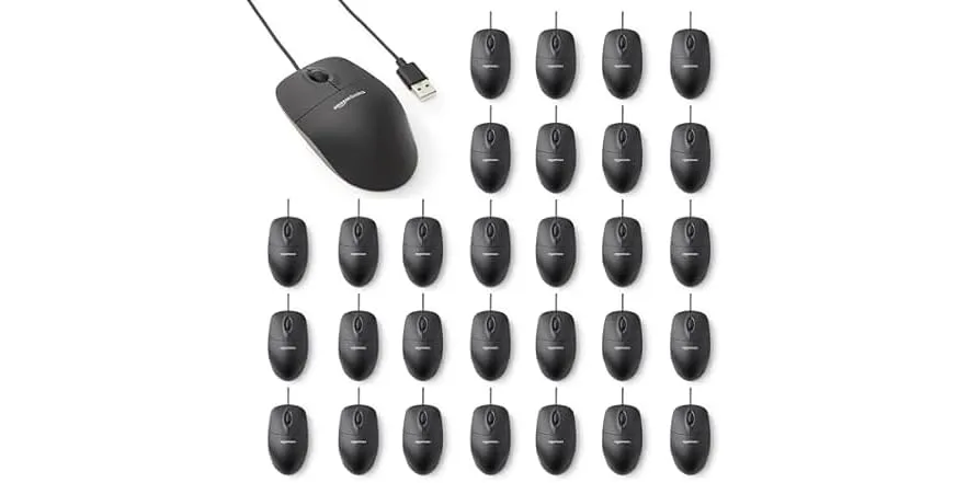 Amazon Basics 3-Button USB Mouse (30-Pack) - $89.99 - Free shipping for Prime members