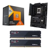 AMD Ryzen 5 7600X3D, ASUS TUF Gaming B650 Plus WiFi, G.Skill Flare X5 Series 32GB DDR5-6000 Kit, Computer Build Bundle - Micro Center