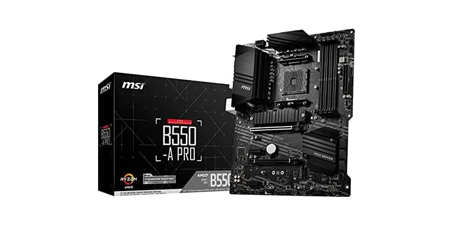 MSI AMD B550 Pro Motherboard - $69.99 - Free shipping for Prime members