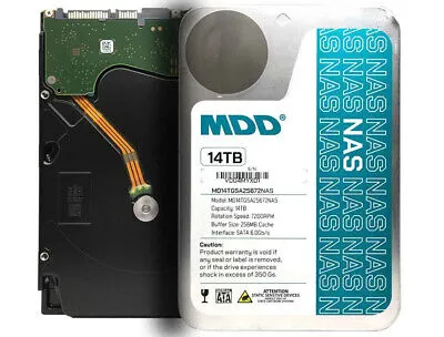 MDD 14TB 7200RPM 256MB Cache SATA 6.0Gb/s 3.5in NAS Hard Drive - 3 Year Warranty  | eBay