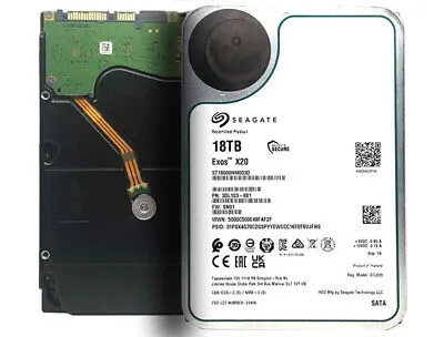 Seagate Exos X20 18TB 7200 SATA 6Gb/s 3.5" Enterprise Hard Drive - ST18000NM003D  | eBay