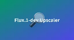 Flux.1-dev Upscaler - a Hugging Face Space by jasperai