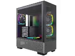 Montech Sky Two ATX Gaming Mid Tower Computer Case | Dual Tempered Glass | 4X PWM ARGB Fans Pre-Installed | Type C | High Airflow Performance | Black - Newegg.com