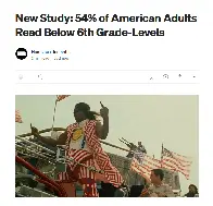 New Study: 54% of American Adults Read Below 6th Grade-Levels