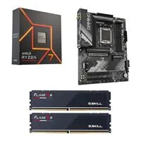 [Bundle] AMD Ryzen 7 7700X, Gigabyte B650 Gaming X AX v2, G.Skill Flare X5 Series 32GB DDR5-6000 Kit (Microcenter in store pick up only) - $349.99