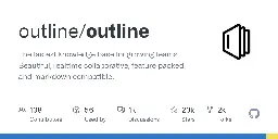 GitHub - outline/outline: The fastest knowledge base for growing teams. Beautiful, realtime collaborative, feature packed, and markdown compatible.