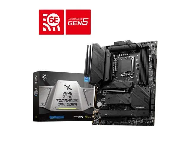 Refurbished: MSI MAG Z790 TOMAHAWK WIFI DDR4 LGA 1700 Intel Z790 SATA 6Gb/s ATX Motherboard - Newegg.com