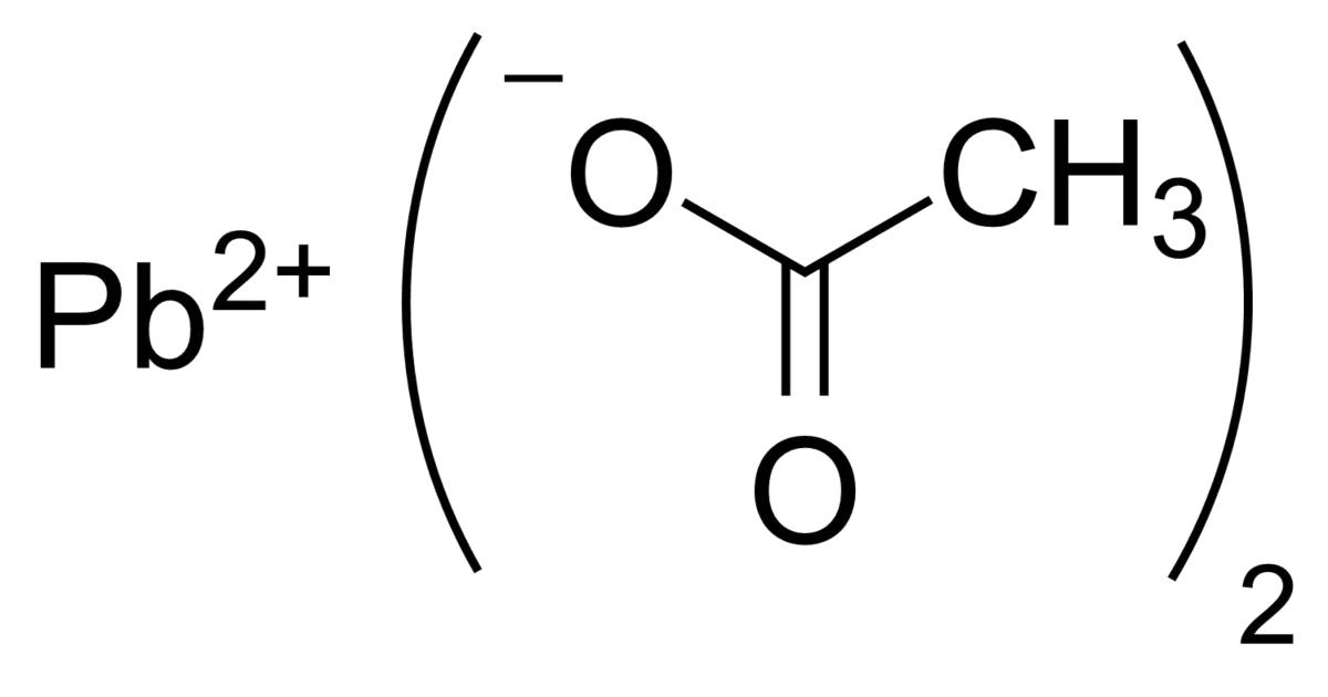 Lead(II) acetate - Wikipedia