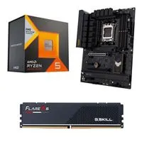 AMD Ryzen 5 7600X3D, ASUS TUF Gaming B650 Plus WiFi, G.Skill Flare X5 Series 32GB DDR5-6000 Kit, Computer Build Bundle - Micro Center