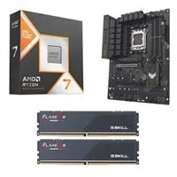 AMD Ryzen 7 9800X3D, ASUS B650-E TUF Gaming WiFi AM5, G.Skill Flare X5 Series 32GB DDR5-6000 Kit, Computer Build Bundle - Micro Center