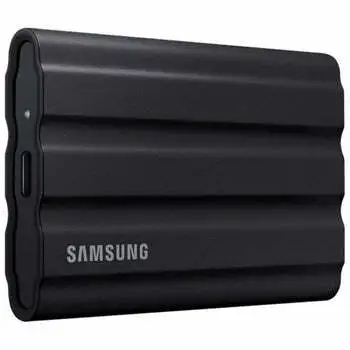 Samsung - T7 2TB USB 3.2 Gen. 2 Shield Portable SSD - Black